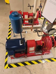 Bell & Gossett Series #1510, centrifugal pump, Marathon Globetrotter 10 HP motor, 480 V., 3 phase