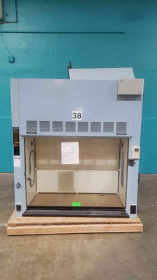 Hamilton #Safe-Aire, 5' chemical fume hood, 60" benchtop, w/airflow monitor