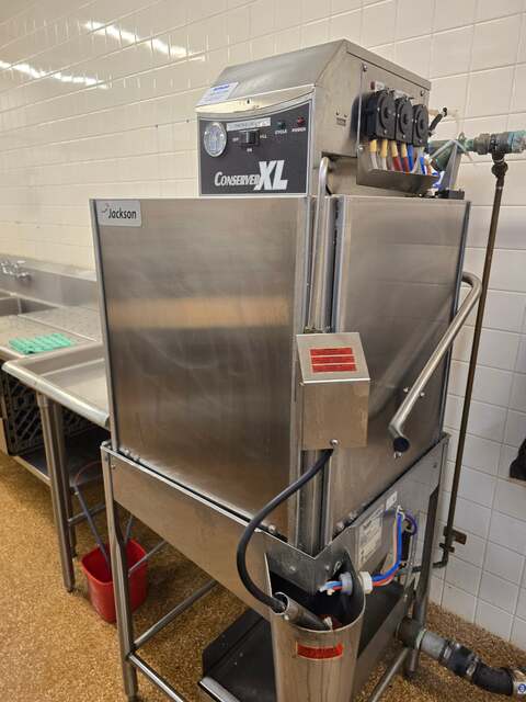 Jackson #Conserver-XL, commercial high-temp dishwasher, 3/4 HP, 115 V., 1 phase