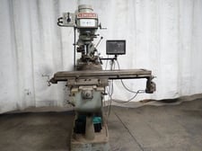Comet Lincoln #3KVHD, vertical milling machine, 10" x 50" table, Wizard digital read out