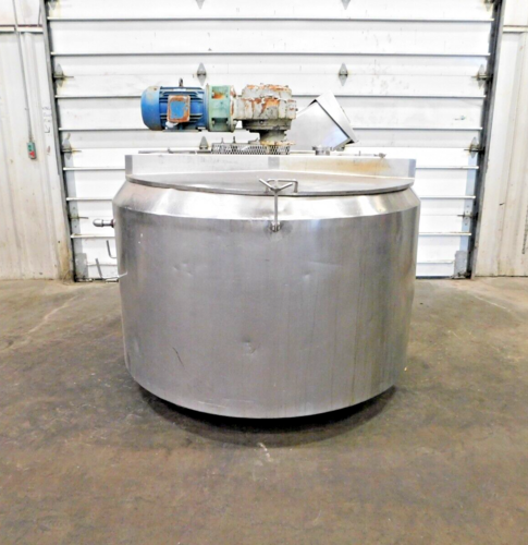 350 gallon Cherry Burrell, Stainless mixing vat tank, 57" internal diameter, 34" side walls