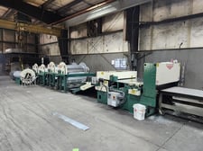 Coil line, Vicon #V-60-16-NS Duct Line Express, with 4 underfed decoilers, low hours, 2022
