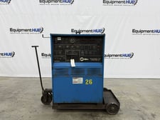3/385 Amps, Miller #Syncrowave-350-CC, AC/DC arc tig welding power source, 200/230/460 V.