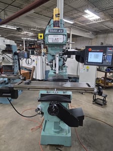 Southwestern Industries #Trak-K3SX, 2-Axis CNC Knee Mill, 10" x 50" table, 3 HP, 220 V.