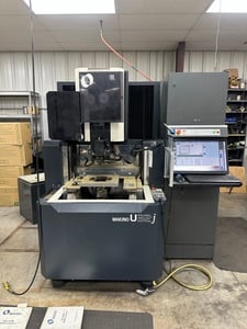 Makino #U32J, CNC Wire Electrical Discharge Machine, 14.6" x 10.6" x 8.7" travels, Hyper I CNC, 24" HD touch