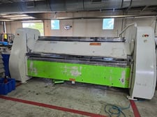 122" Cidan #PRO-30, CNC Folding Machine, 0.14" mild steel capacity, 7.87" beam opening, ProLink controller