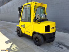 8000 lb. Hyster #H80XM, Forklift, 122" max. lift height, 42" fork length, 2 mast stages, 3,094 hours