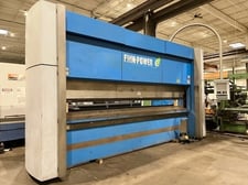 200 Ton, Finn-Power #200-4100-TS-3, CNC Electric Press Brake, 11.81" stroke, 4-axis, 2007
