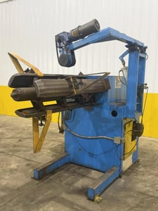 12000 lb. Dallas #DPR-12000X48RH, uncoiler, 48" width, 60" outside dimensions, 20"-24" ID, hydraulic