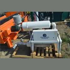Tuthill #3006-21L2, Positive Displacement Blower, 7.5 HP Baldor motor, 3600 RPM, twin universal silencers