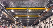 Frontenac, free standing top running bridge crane system, 40' x 200', radio controls, 2021