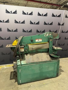 4" x 4" x 1/2" Piranha #P60, hydraulic ironworker with tooling, 50 ton