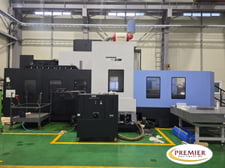 Daewoo Doosan #HM-1250, CNC horizontal machining center, Fanuc 31iB, 82.6" X, 59" Y, 59" Z, 6000 RPM, 60