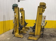 30000 lb. Sefac #M120BF2000, (4) mobile rail car / locomotive jack lifts, 15 ton, 2001