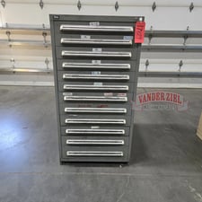 12 Drawer Vidmar, Storage Cabinet, 30-1/2" x 29-1/2" x 60-1/2"