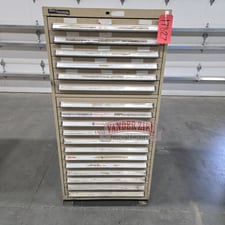 18 Drawer Vidmar, Storage Cabinet, 30-1/2" x 29-1/2" x 60-1/2"
