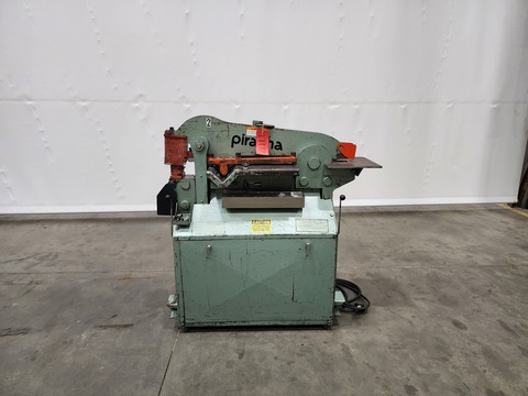 3.5" x 3.5" x 5/16" Piranha #P-36, Ironworker, 36 ton, 12-1/4" open height, 36" punch, 5" throat, 4" stroke