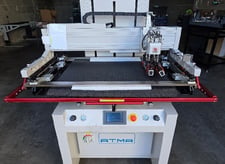 ATMA #AT-60PD, Flat Screen Printer, 15-3/4" x 23-5/8" Print Area, Digital HMI, Vacuum Table, 3 Ph., 220V.