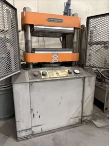 175 Ton, Greenerd #CPA-150, compression molding press, electric heated platen, 600°F, 9" open height