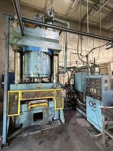 1200 Ton, PHI #S1200R3030D-2KJO-X-X, compression molding press, electric heated platen, 700°F, 1990