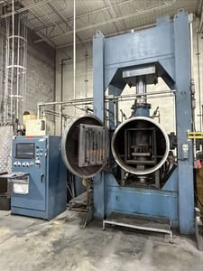 500 Ton, AVS, vacuum press with Hope Industrial Systems Control, 16" x 16" platen, 95 KVA, 490 V., 4 phase