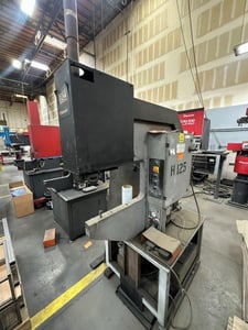 8 Ton, Haeger #824-1L, hardware insertion press, 24" throat, 8.5" stroke, 40 SPM, 3 HP, 1998