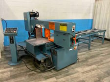 14" x 20" DoAll #500DS, mitering horizzontal band saw, 60° LR angle, laser light, coolant, 2015