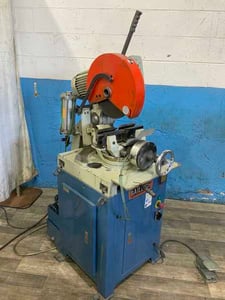 14" Baileigh #CS-350SA, semi-automatic cold saw, pneumatic vise, automatic blade feed, 4 HP, 2014
