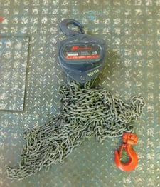Ingersoll Rand Manual Hand Chain Hoist, 2 Ton 20' Lift. Overload Clutch, KM200V