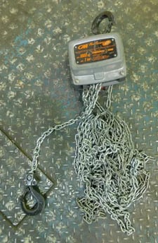 Columbus Mckinnon CM Hurricane 360 Manual Hand Chain Hoist, 1 Ton, 20' Lift