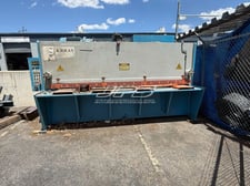 1/4" x 10' Krras #RAS-306, Hydraulic Power Squaring Shear, 31" back gauge, 17 SPM, 208 Volt, 2008
