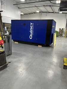 150 psi, Quincy #QGV-250, Rotary Screw Air Compressor, 460 Volt, 2022