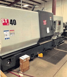 Haas #ST-40, CNC Lathe, 34.5" swing, 17" X, 44" Z, 25.5" cutting diameter, 44" cutting length, 15" chuck, 4"