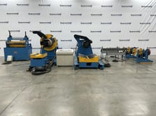 Cangzhou Zhongtuo (ZTRFM) coil slitting line, 12000 lb. decoiler, straightener, slitter & 10000 lb. recoiler