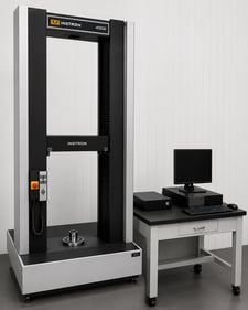 2250 lbf. (10kN) Instron #4502, tension & compression testing, 52" testing opening, 16" btwm columns/screws