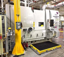 17.3" x 27.6" Fives Landis #3LVe, CNC Cylindrical OD/ID Grinder, 27.56" grinding wheel diameter, 8.66" center