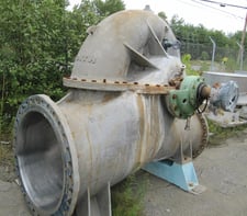 Voith #635DK-70/90, Horizontal Split-Case Centrifugal Pump, Stainless Steel, 27.56" suction x 35.43"
