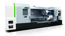 DMC #DL-60L, CNC lathe, Fanuc 0iT, 40.5" swing, 24" chuck, 6.1" bar, (2) available brand new in crate