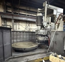 Mattison #96, vertical rotary grinder, 96" magnetic chuck, control upgrade by Dial w/gearbox, 300 HP
