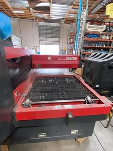 Amada #AF2000E, CNC CO2 laser, 2000 watt, 49.6" x49.6" working area, Fanuc 16i L, 2007