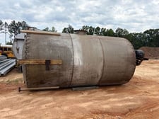 5500 Gallon Agitated mixing tank, Stainless Steel, 19' H