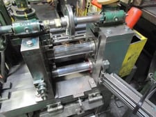 8" x .062" Stanat Design slitting line w/banding line, 2000 lb., mandrel uncoiler, recoiler 6-16" ID, 36"