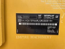 Cat 966M FC, Wheel Loader, 6399 hours, S/N: GMS00819, 2020