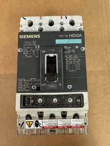 Siemens HDX3P100 Molded Case Circuit Breaker 600V Untested Surplus