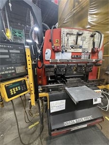 38 Ton, Amada #RG-35S, CNC press brake, 4.1'OA, 40.2" between housing, 3.94" stroke, 7.88" throat, 14.58"