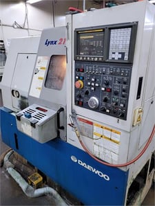 Daewoo Doosan #Lynx-210A, CNC lathe, 11" swing, 11" turn length, 6" chuck, 6000 RPM, 20 HP, 10-station
