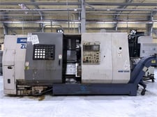 Mori Seiki #ZL-35, CNC lathe, 24.8" swing, 29.5" turn length, twin turret 12+10, 3500 RPM, 30 HP