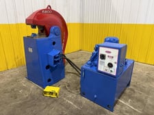 500 Ton, Esco #Mark-150, hydraulic cable swaging press, 6.5" cylinder diameter, 43" work height, die holders