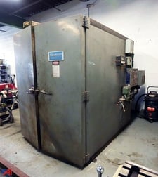 48" width x 72" H x 72" L Steelman, gas fired walk-in oven, 450°F