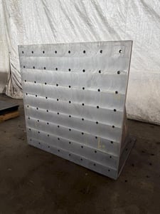 48" x 48" x 36" drilled & tapped angle plate